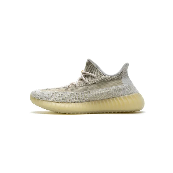 Beige knit sneakers shown in the linked Yeezy catalog listing