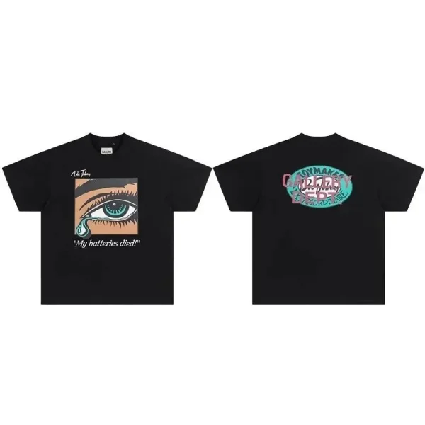 Black graphic tee shown in the linked Gallery Dept. catalog listing