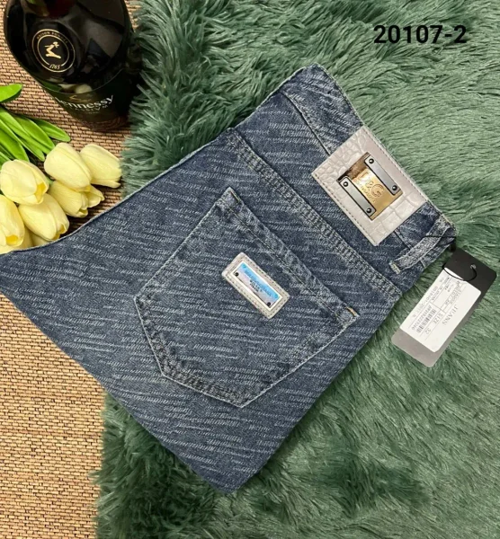 Blue denim jeans shown in the linked Dolce & Gabbana catalog listing