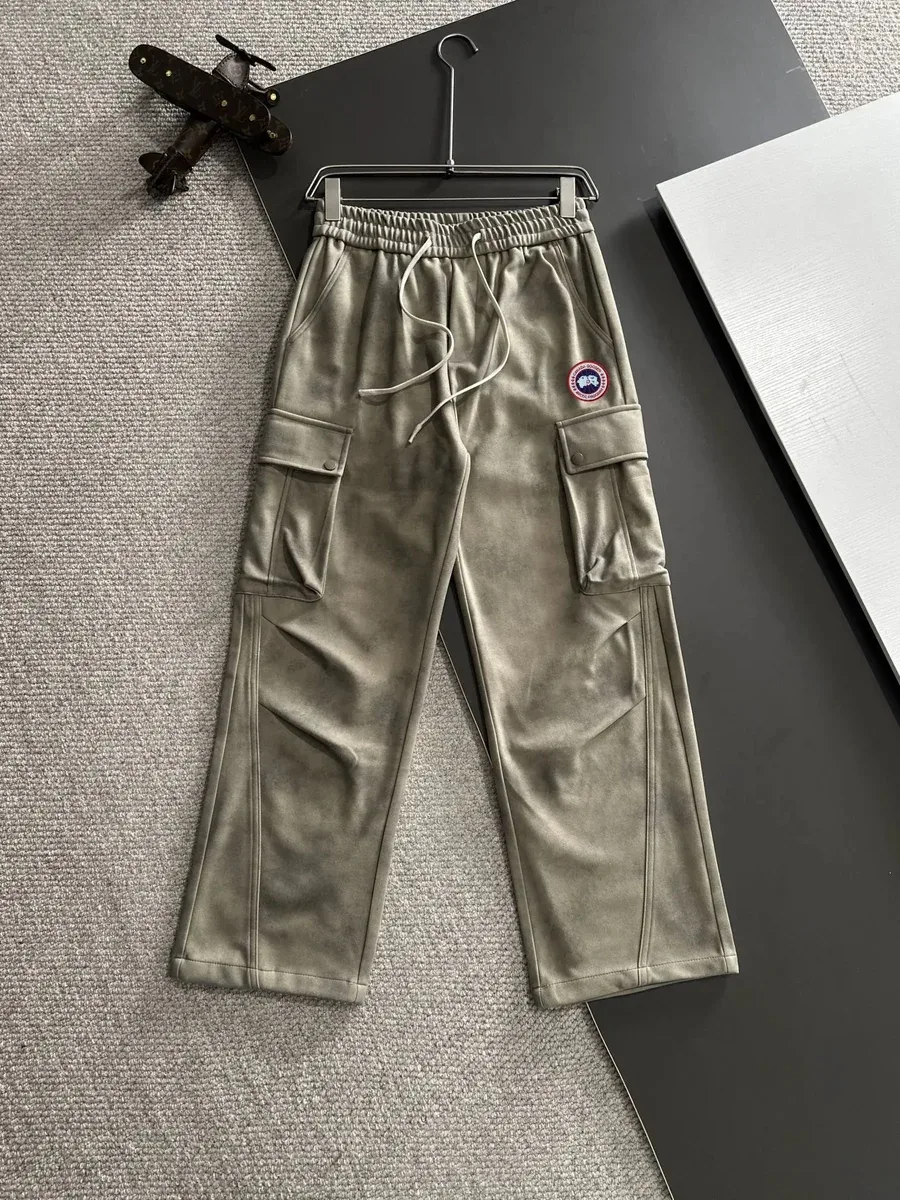 Olive cargo trousers