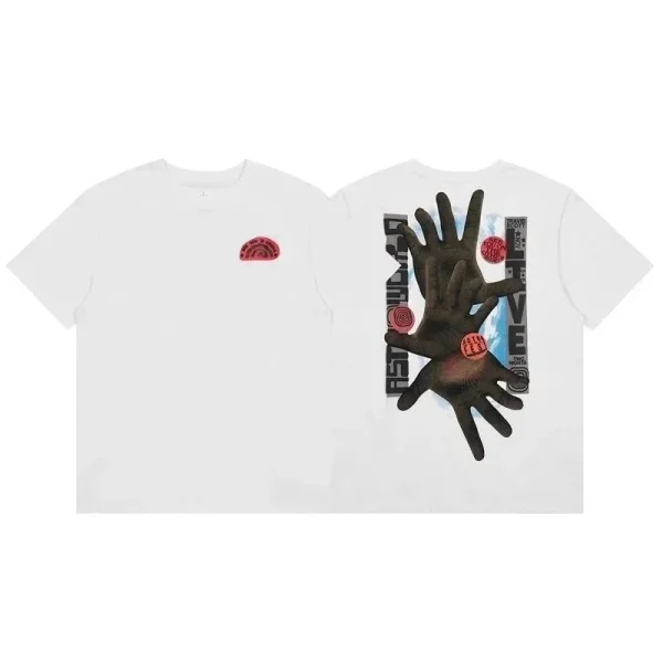 White front & back graphic tee shown in the linked Supreme catalog listing
