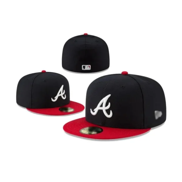 Black & red Atlanta cap shown in the linked New Era catalog listing