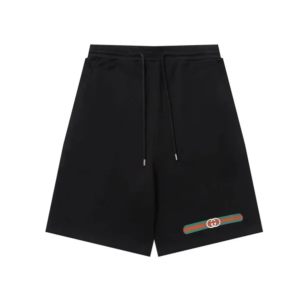 Black logo shorts shown in the linked Gucci catalog listing