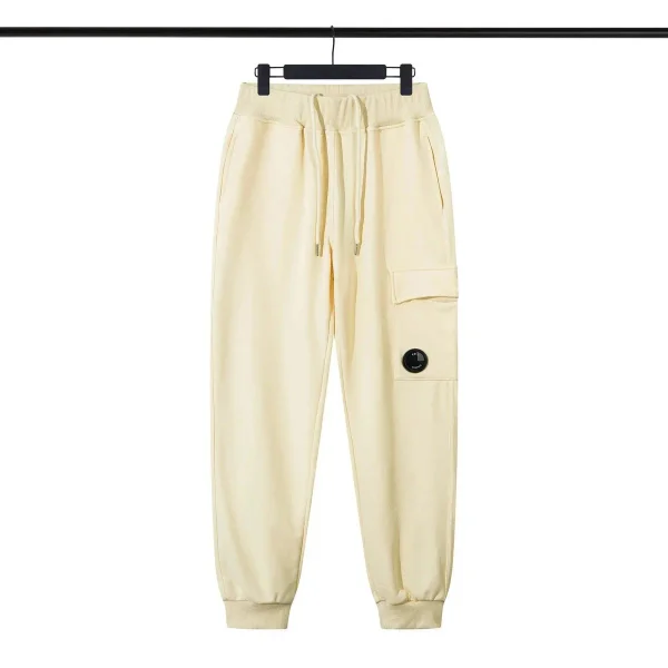 Beige cargo sweatpants shown in the linked CP Company catalog listing