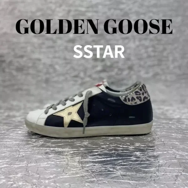 Leopard-star low-tops shown in the linked Golden Goose catalog listing